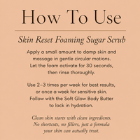 Skin Reset Foaming Sugar Scrub