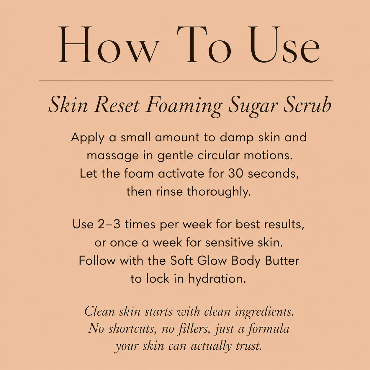 Skin Reset Foaming Sugar Scrub
